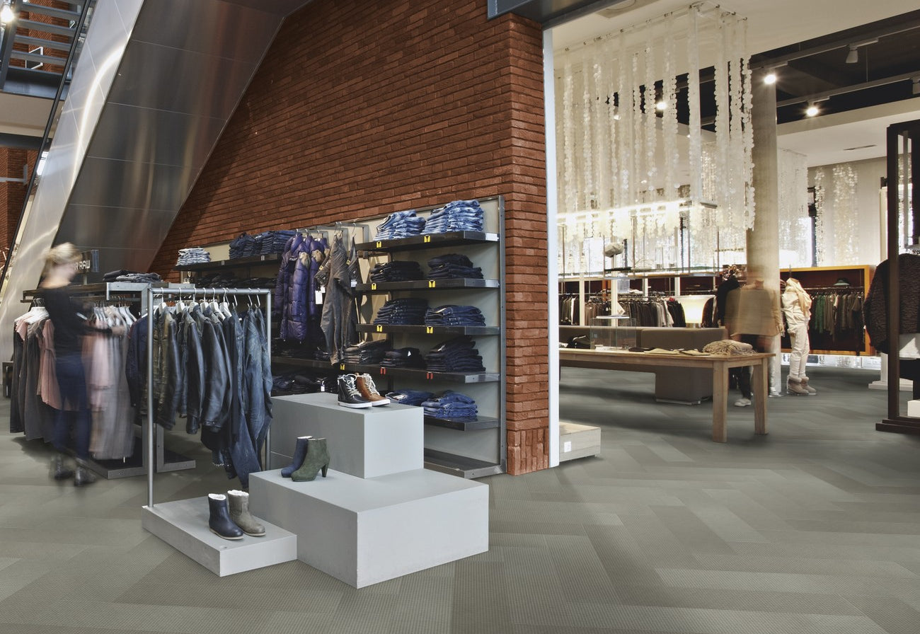 Flotex Planks Box-Cross Linen 133005 - Contract Flooring