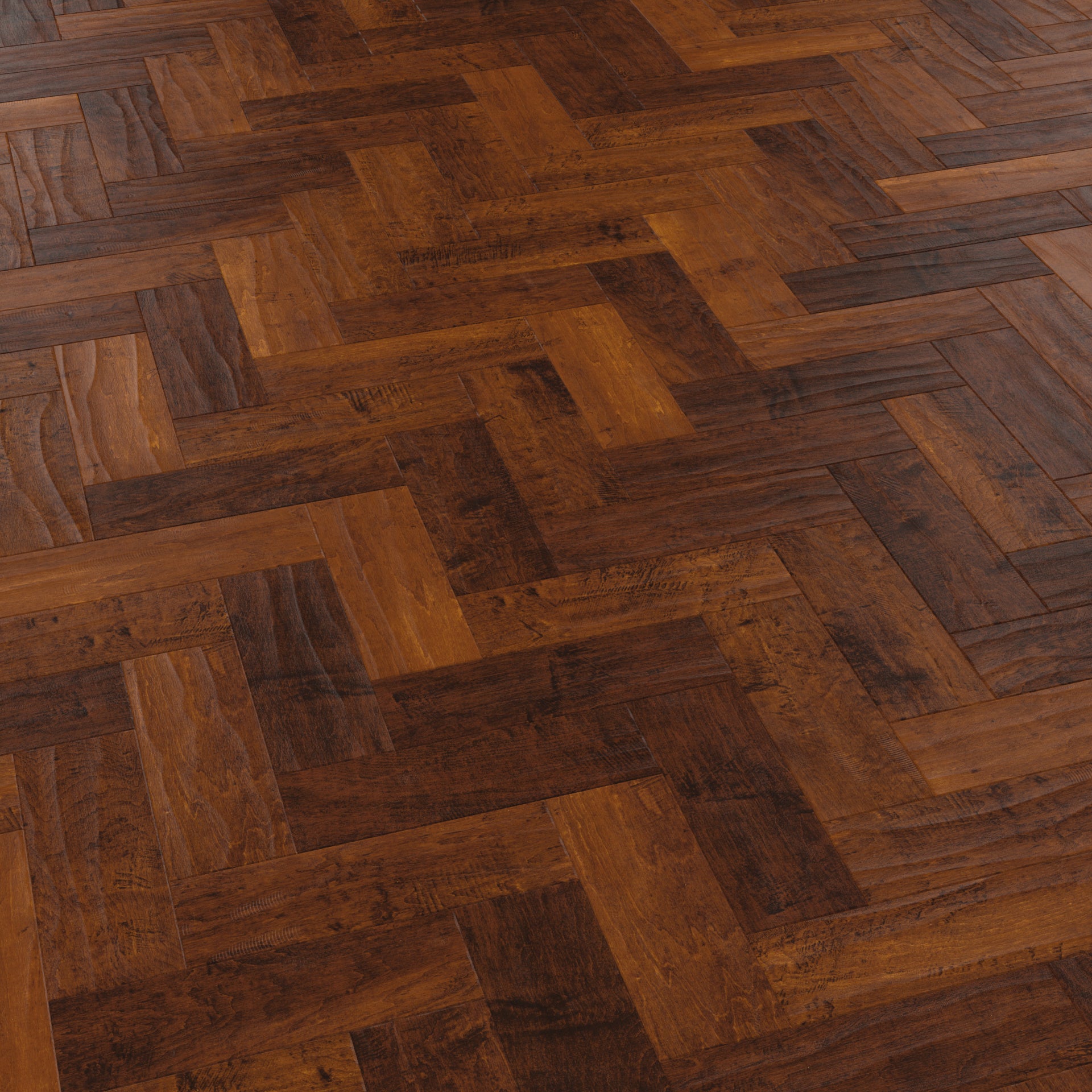 Karndean Art Select Spanish Cherry Parquet AP05 Vinyl Flooring