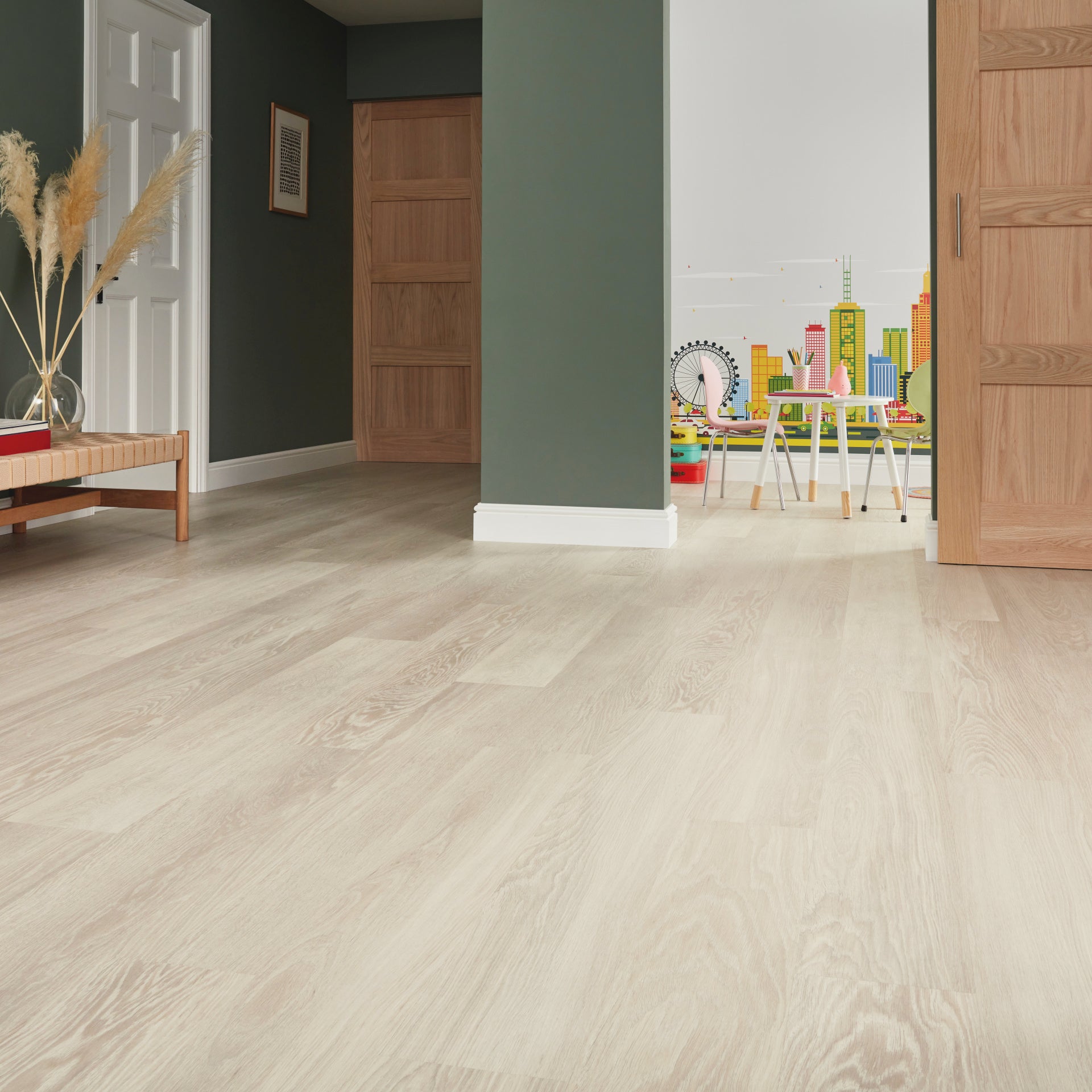Karndean Knight Tile Nordic Limed Oak KP153 Vinyl Flooring