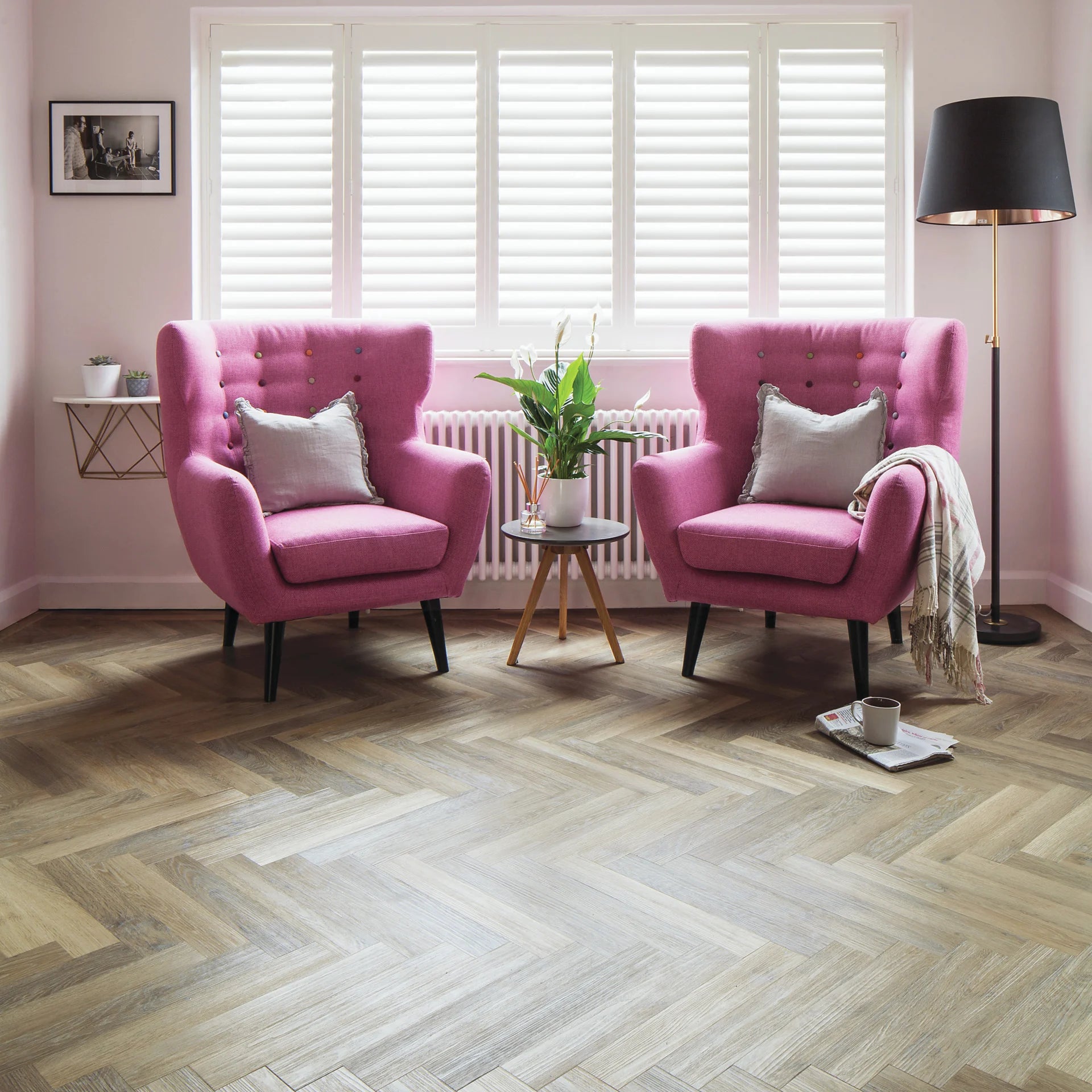Karndean Knight Tile Lime Washed Oak SM-KP99 Vinyl Flooring