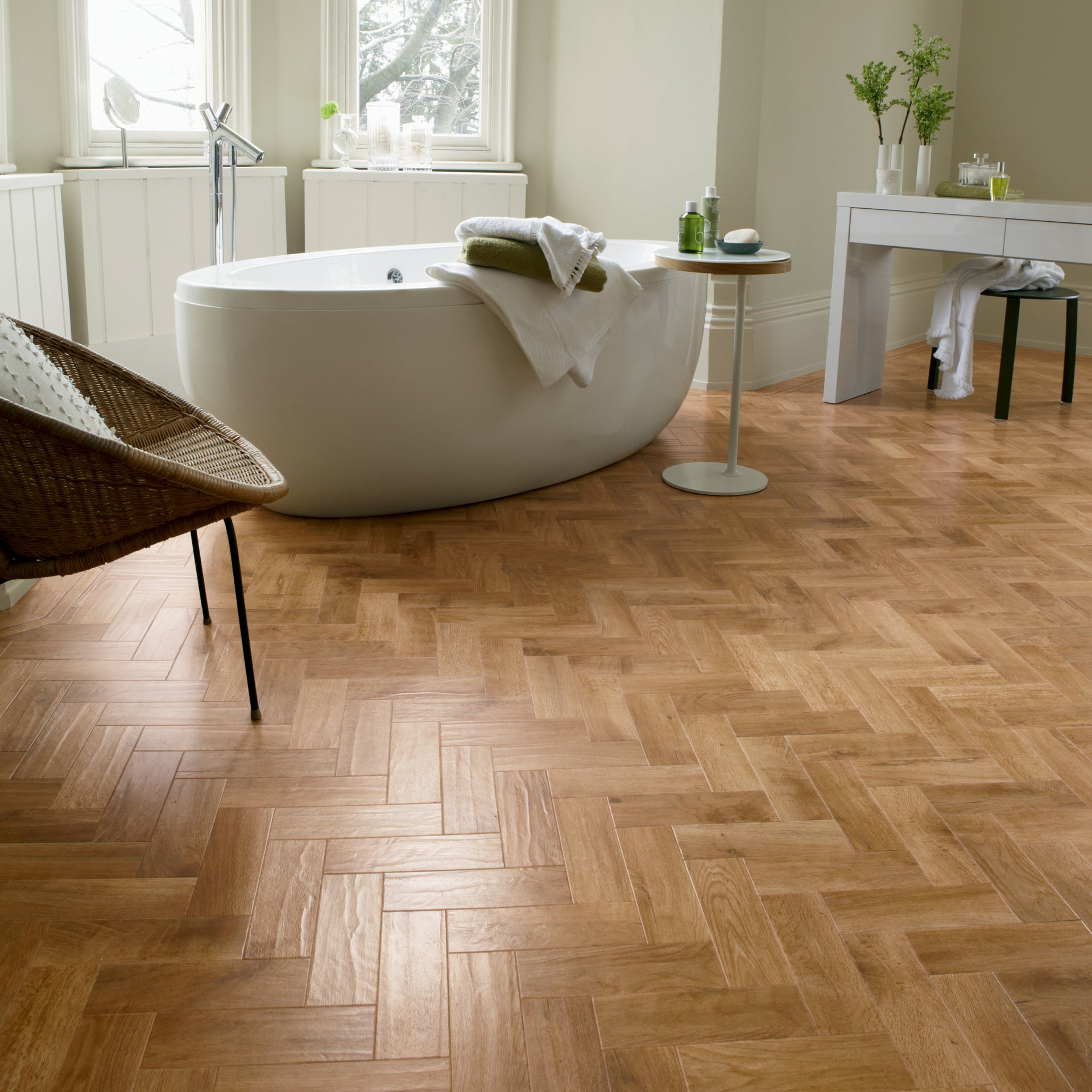 Karndean Art Select Blond Oak Parquet AP01 Vinyl Flooring