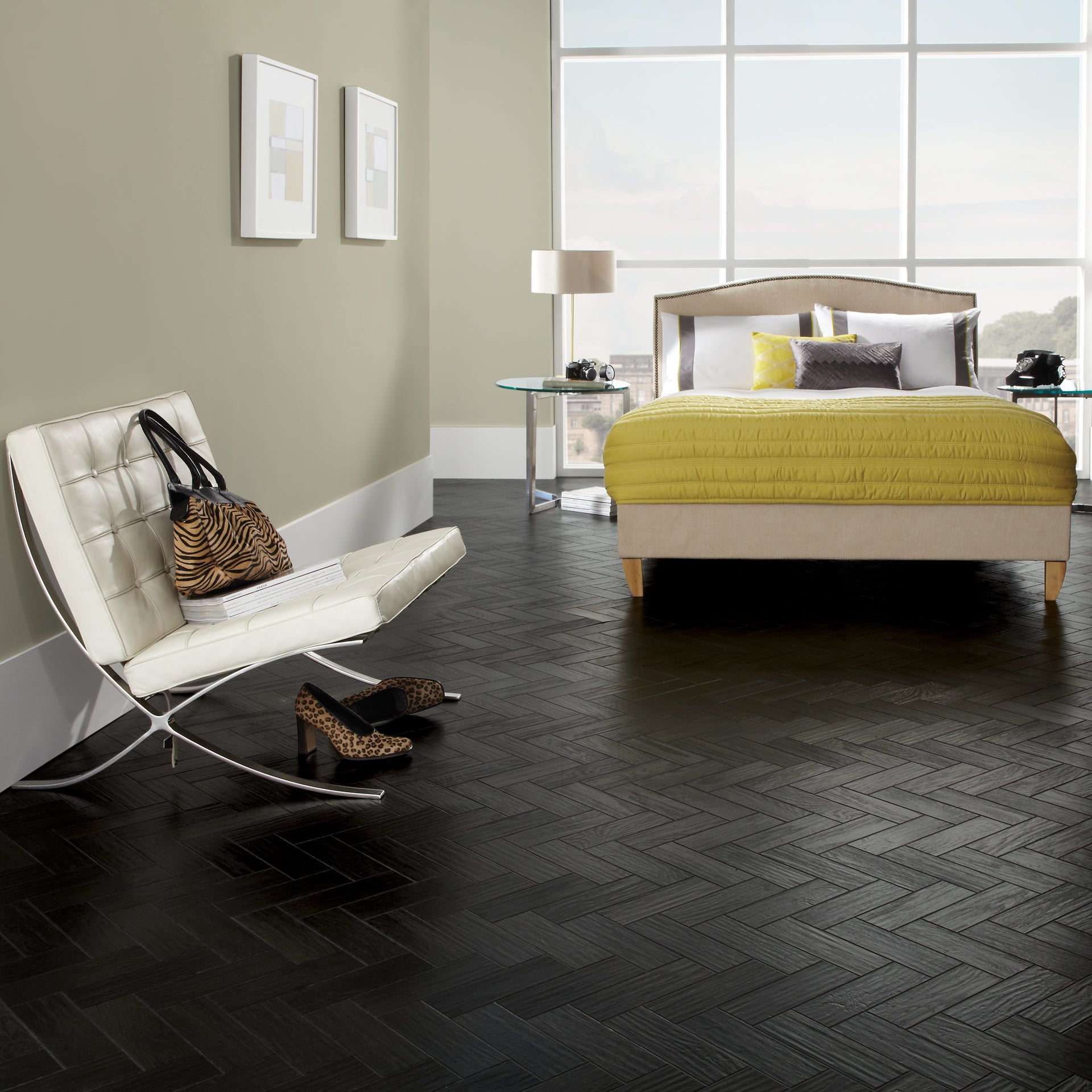 Karndean Art Select Black Oak Parquet AP03 Vinyl Flooring