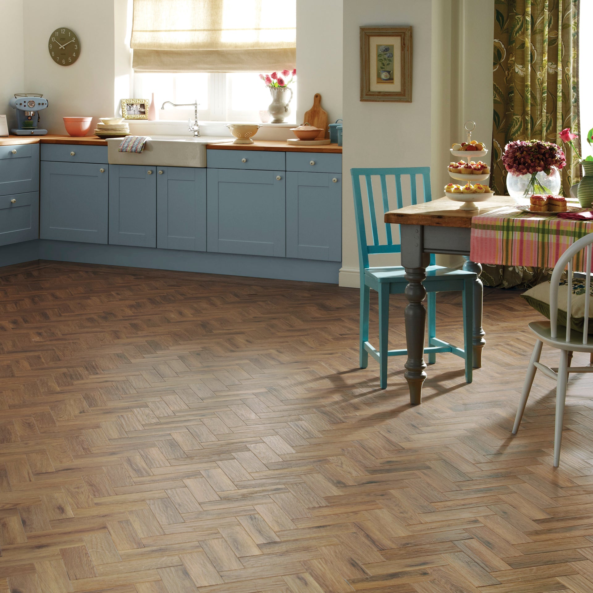 Karndean Art Select Morning Oak Parquet AP06 Vinyl Flooring