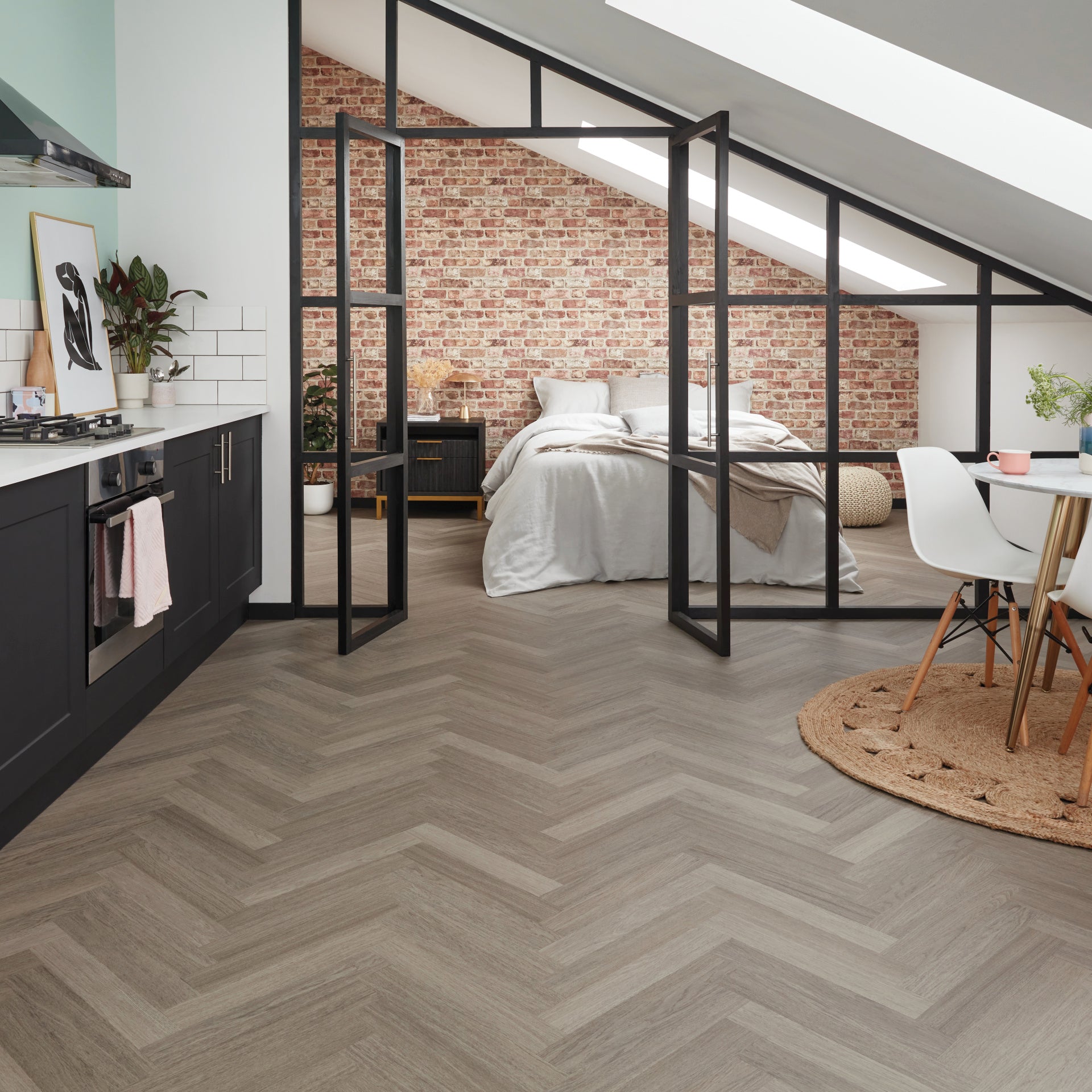 Karndean Knight Tile Grey Studio Oak SM-KP152 Vinyl Flooring
