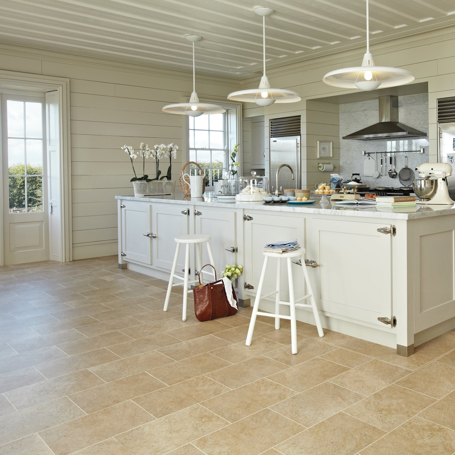Karndean Knight Tile Bath Stone ST12 Vinyl Flooring