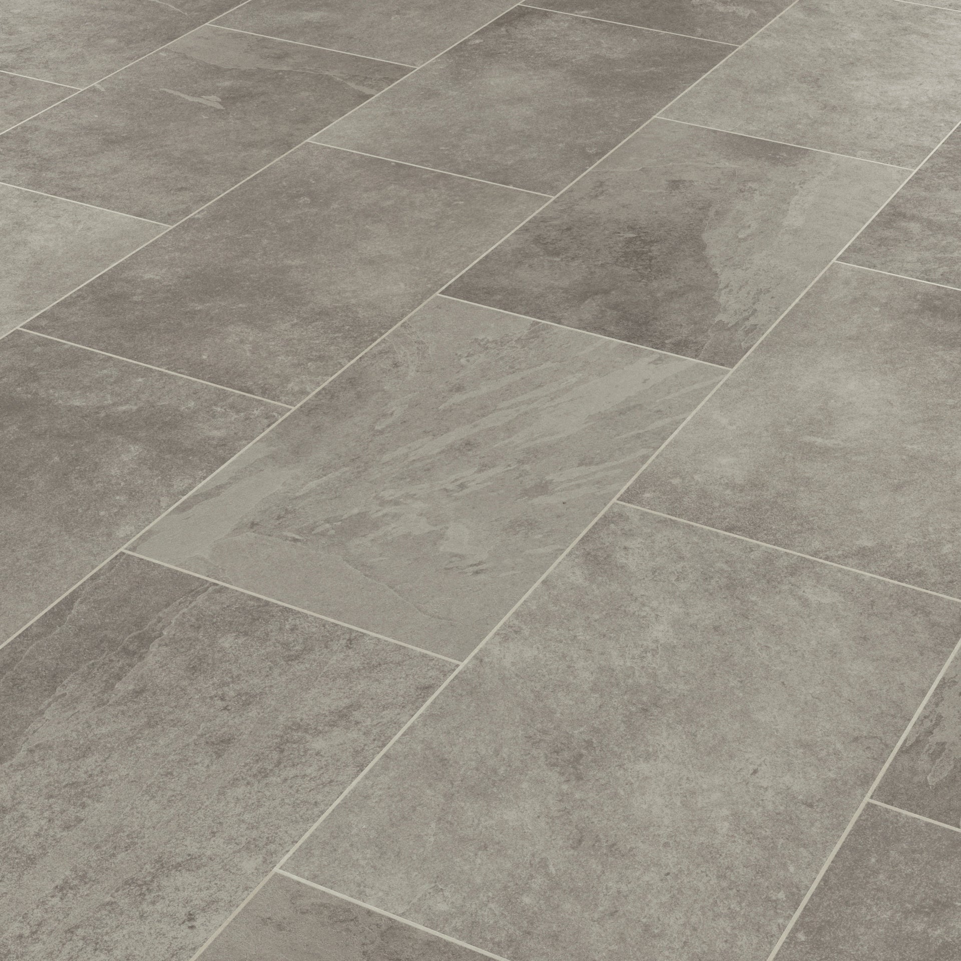 Karndean Knight Tile Grey Riven Slate ST16 Vinyl Flooring