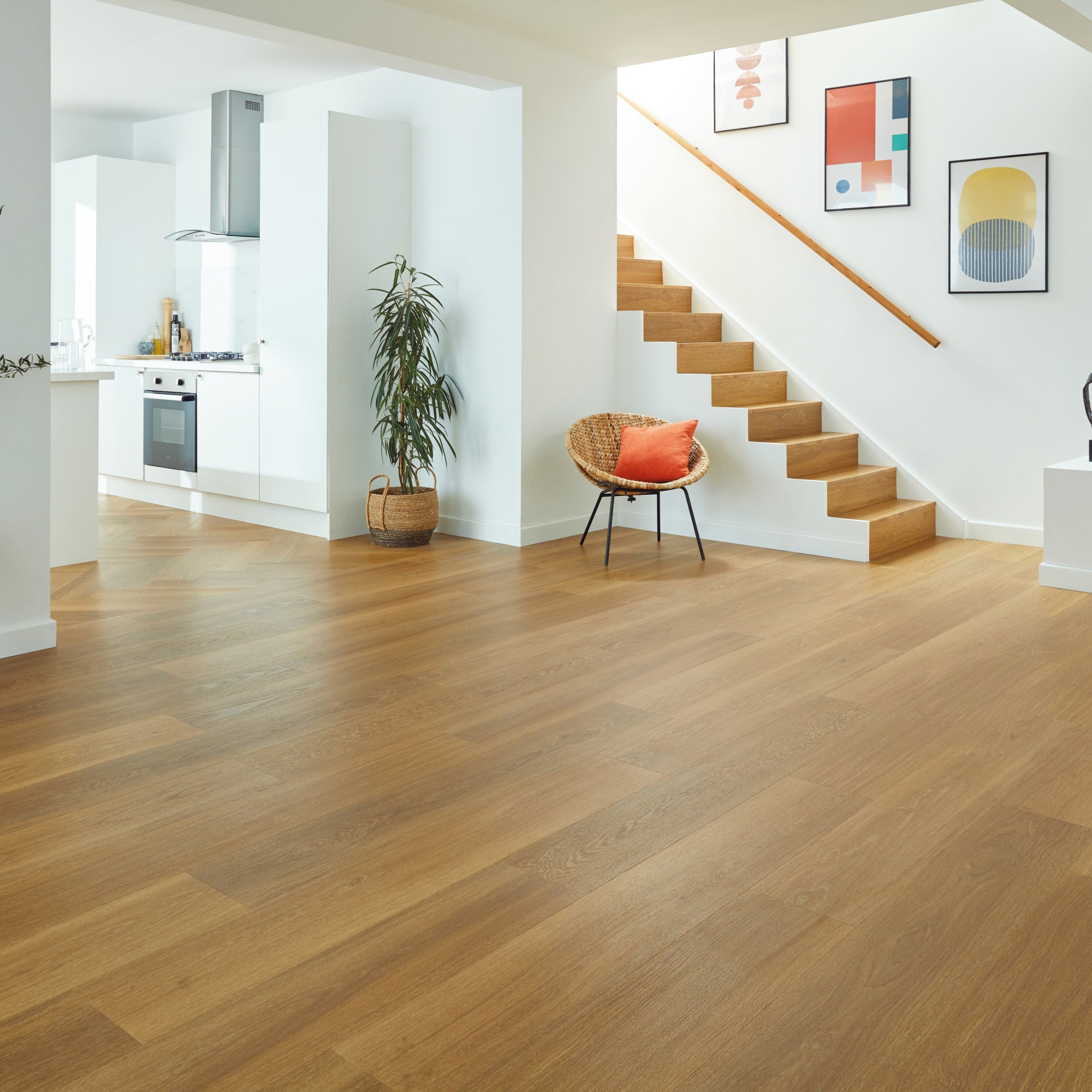 Karndean Van Gogh Golden Brushed Oak VGW122T Vinyl Flooring