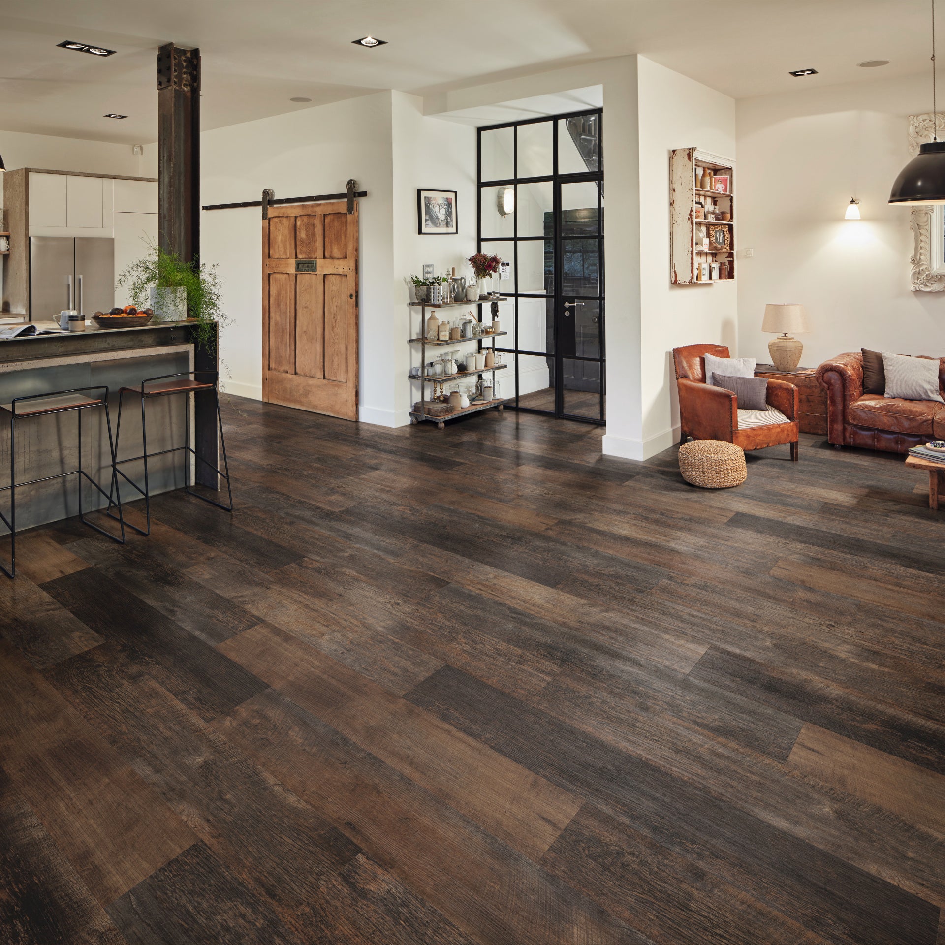 Karndean Van Gogh Salvaged Barnwood VGW123T Vinyl Flooring
