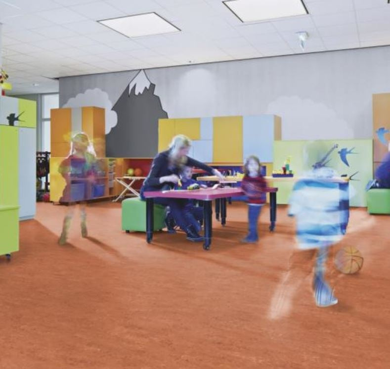 Forbo Marmoleum Marbled 2767 rust - Contract Flooring