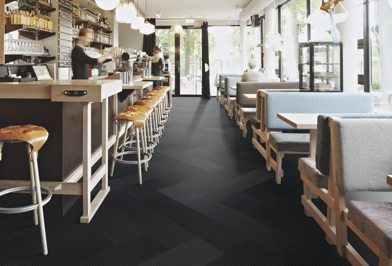 Flotex Planks Box-Cross Anthracite 133011 - Contract Flooring