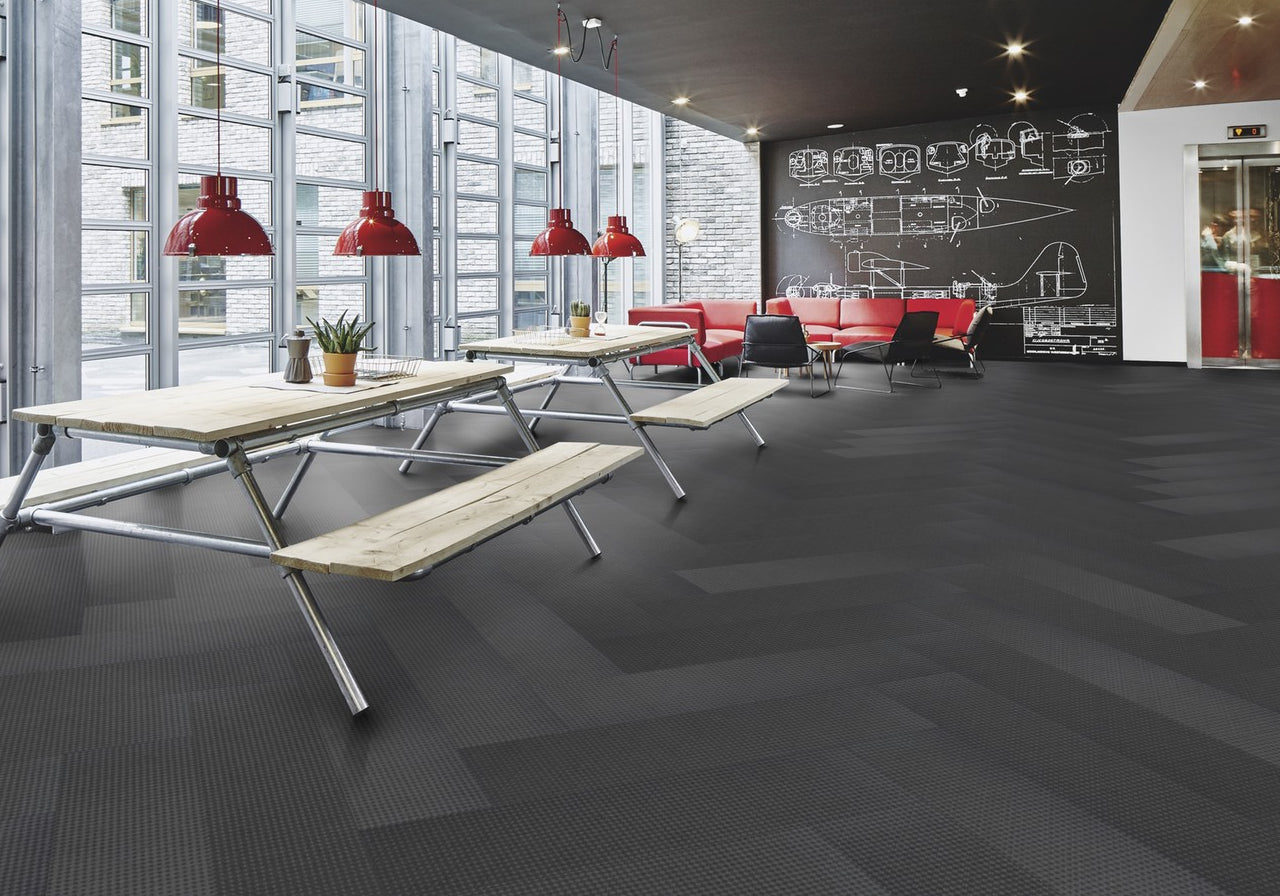Flotex Planks Box-Cross Granite 133007 - Contract Flooring