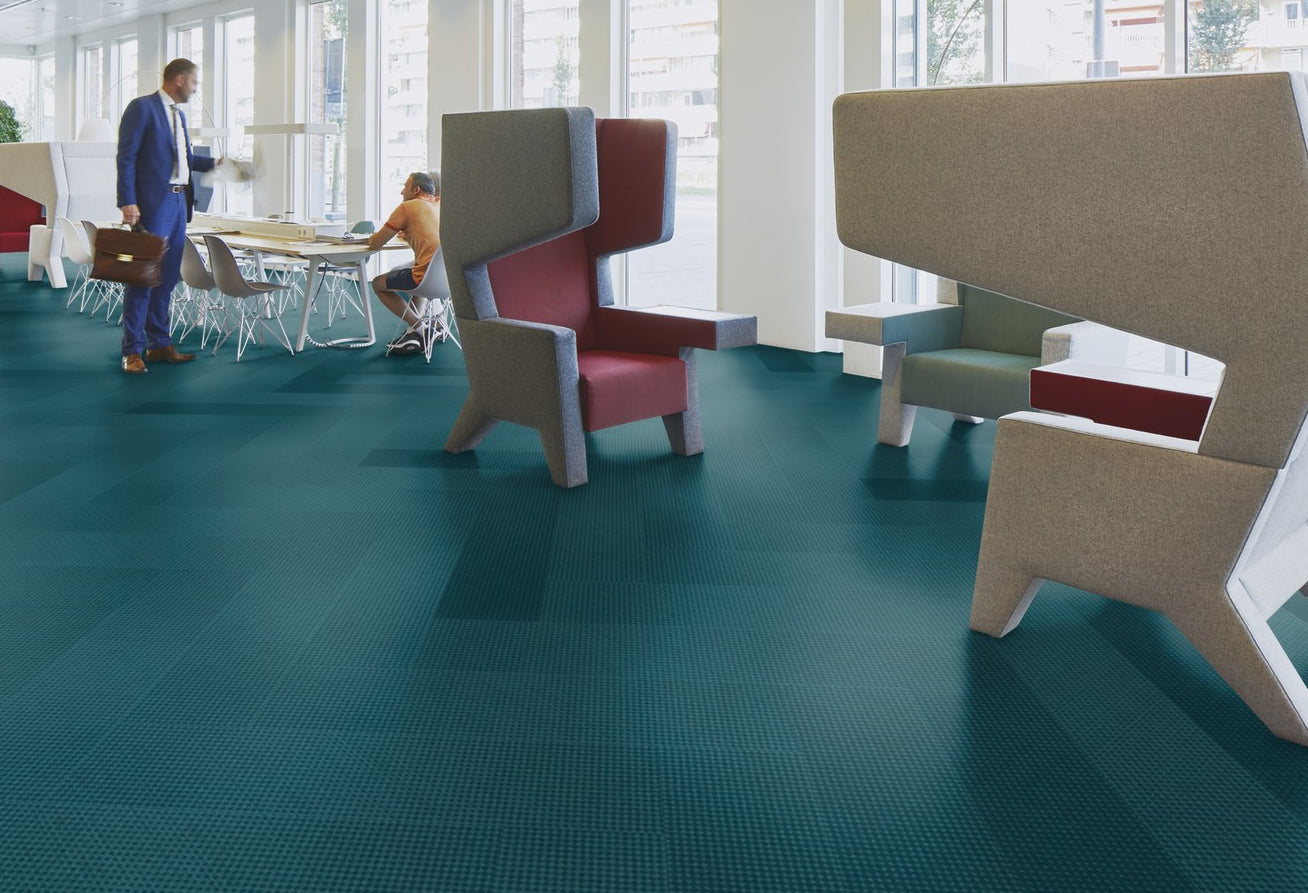 Flotex Planks Box-Cross Petrol 133009 - Contract Flooring