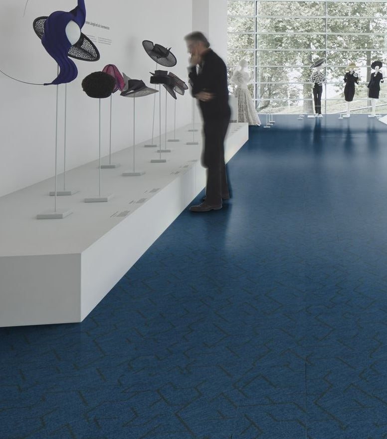 Flotex Planks Triad Blue 131002 - Contract Flooring