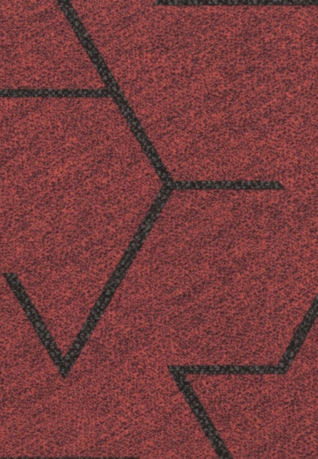Flotex Planks Triad Red 131001 - Contract Flooring