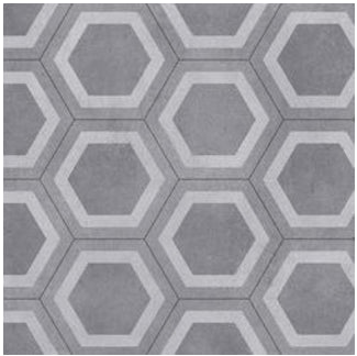 Tarkett Gripstar Honeycomb Tile Grey 27024052 - Contract Flooring