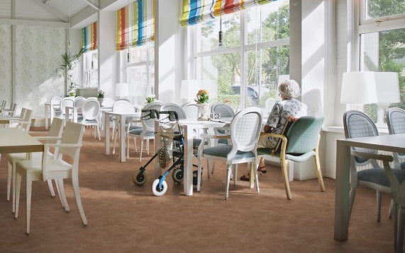 Flotex Calgary Tiles Caramel 590013 - Contract Flooring