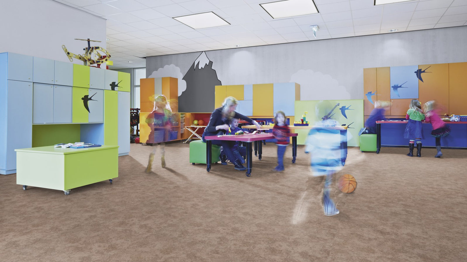 Flotex Calgary Tiles Linen 590026 - Contract Flooring