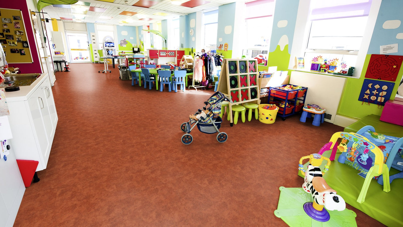 Flotex Calgary Tiles Melon 590005 - Contract Flooring