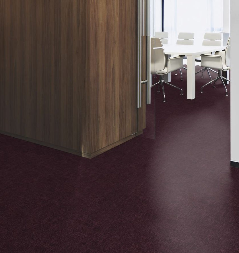 Flotex Metro Tiles Burgundy 546027 - Contract Flooring