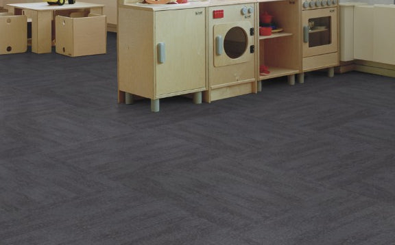 Flotex Penang Tiles Grey 382037 - Contract Flooring