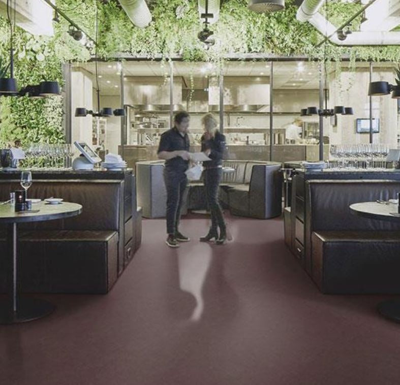 Forbo Marmoleum Walton 335335 eggplant purple - Contract Flooring