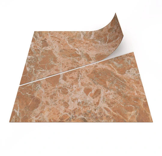 Forbo Allura Dryback 0.55 Peach Marble Trapezoid 63788DR5