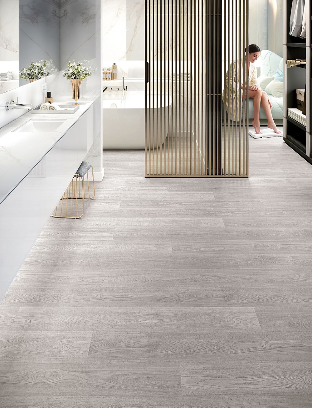 Finfloor Durable 12 4MV Wi Roble Kalmar Gris Oak 41048138