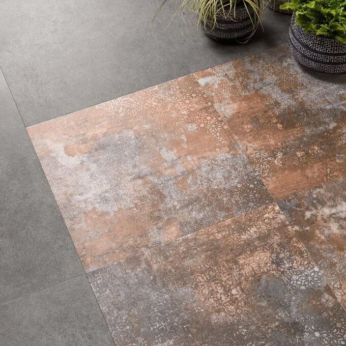 Expona Design PUR Rusted Stencil Concrete 9141