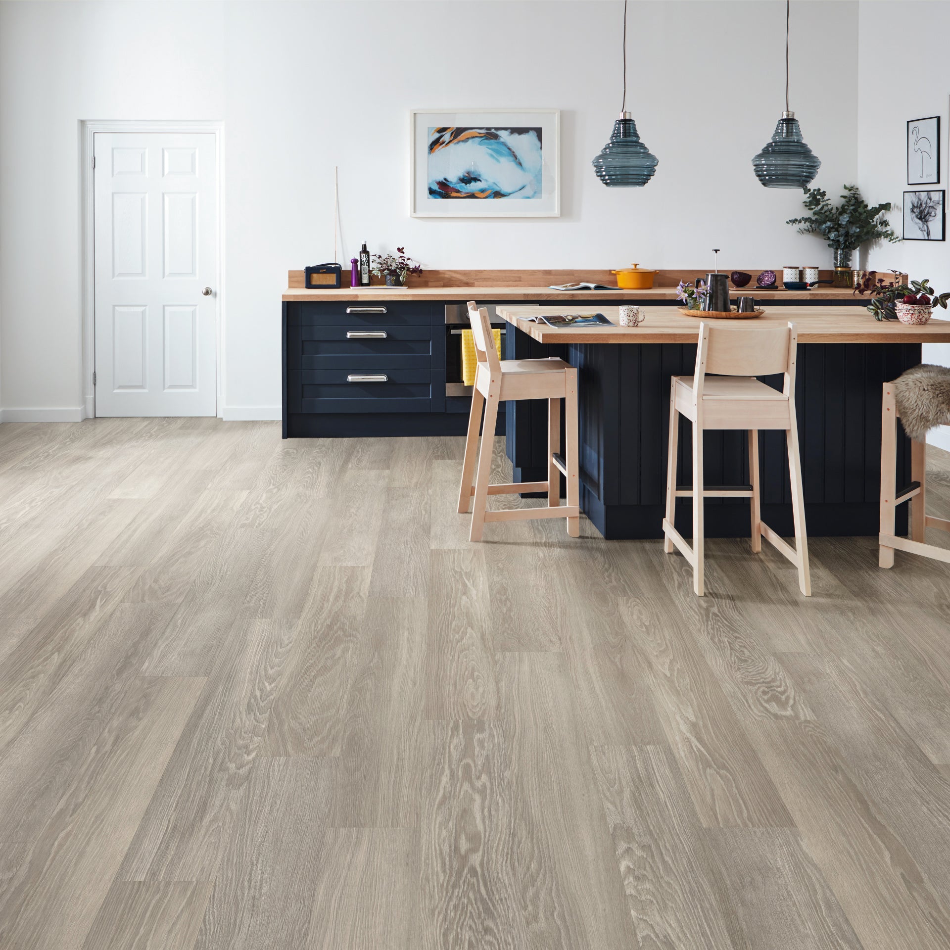 Karndean Knight Tile Rigid Core Grey Limed Oak SCB-KP138-6