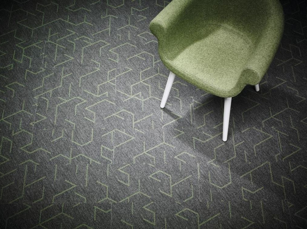 Flotex Planks Triad Green Line 131013 - Contract Flooring