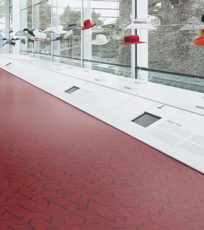 Flotex Planks Triad Red 131001 - Contract Flooring