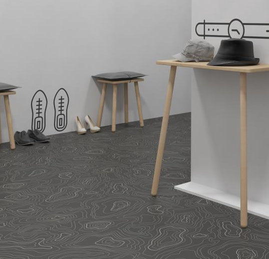 Forbo Sarlon Topography Grey 433919 - Contract Flooring