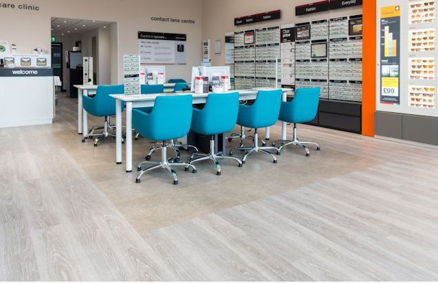 Expona Commercial Stone and Effect PUR Creme Swirl 5048 - Contract Flooring