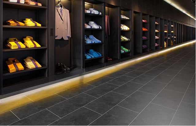 Expona Design Stone and Effect PUR Black Slate 7153 - Contract Flooring