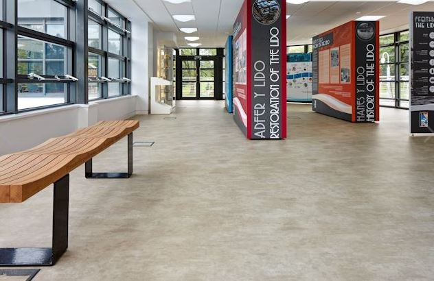 Polysafe Arena PUR Flagstone Grey 5091 - Contract Flooring