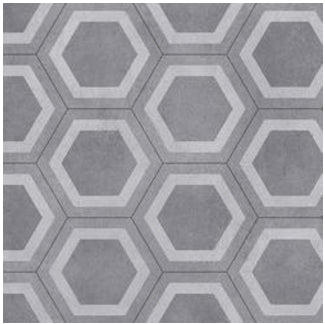 Tarkett Gripstar Honeycomb Tile Grey 27024052 - Contract Flooring
