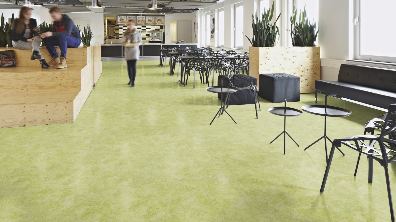 Flotex Calgary Tiles Lime 590014 - Contract Flooring