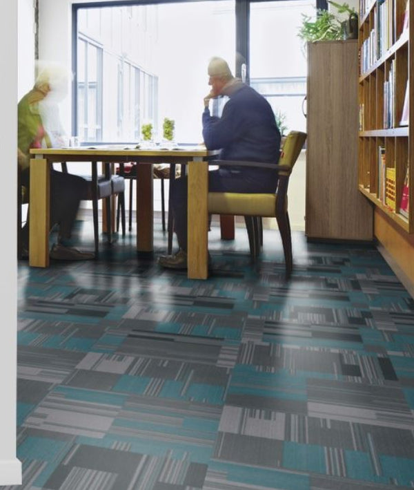Flotex Cirrus Tiles Mint 570007 - Contract Flooring