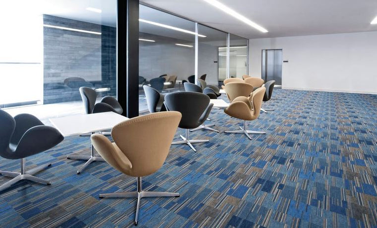 Flotex Cirrus Tiles Sapphire 570005 - Contract Flooring