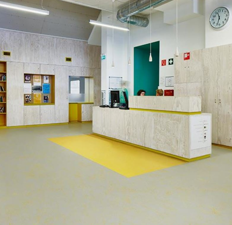 Forbo Marmoleum Concrete 374135 yellow glow - Contract Flooring